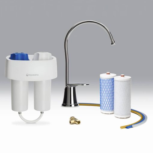 Vandfilter, under køkkenbord, med vandhane, (AQ-4600)