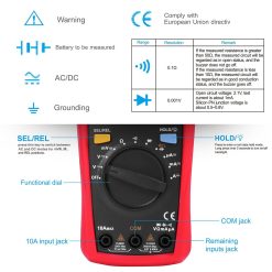 Digital multimeter med Auto-Range - UT33A+ (UNI-T)