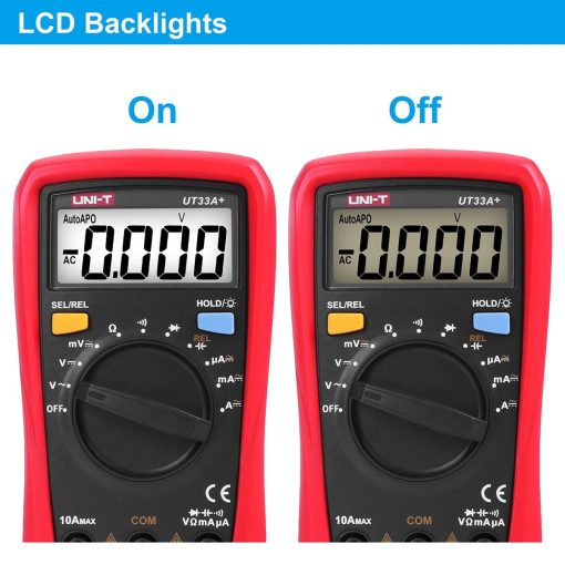 Digital multimeter med Auto-Range - UT33A+ (UNI-T)