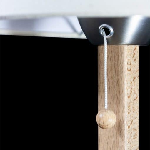 Skærmet bordlampe i træ - Natur - Billede 3