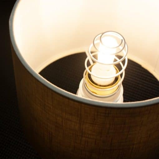Skærmet bordlampe i træ - Natur - Billede 4