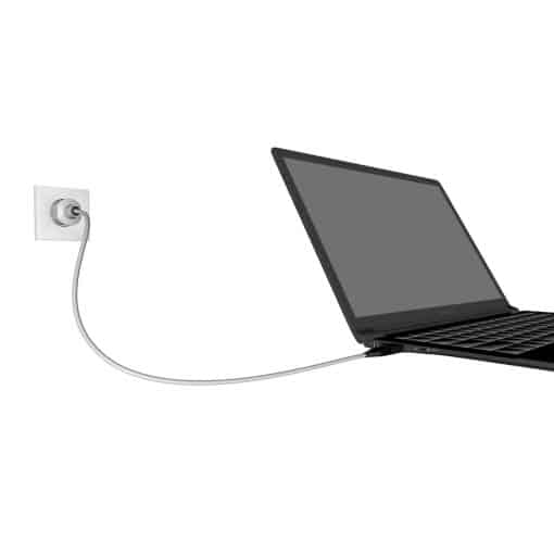 Jordet laptop med reducerede elektriske felter