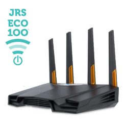 Bagsiden af JRS Eco 100 Era routeren med 2,5 Gbit WAN-port, fire LAN-porte og USB 3