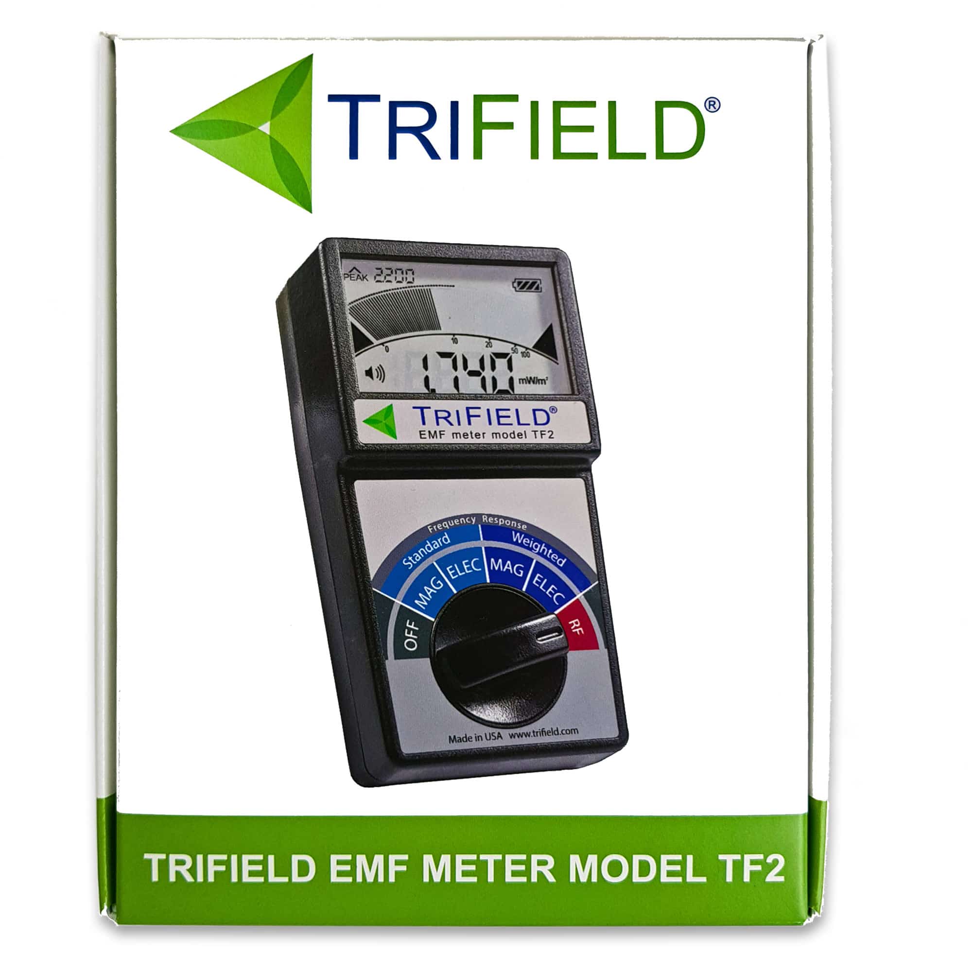 Trifield TF2, brugervenlig EMF / elektrosmog måler (HF+LF) Q Living Aps