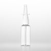 Tom næsespray flaske i klar/transparent PET, 50 ml, med beskyttende hætte - genopfyldelig