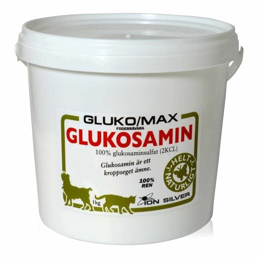 Glucosamin sulfat (2KCL) pulver - Gluko Max fra Ion-Silver - 1 kg spand