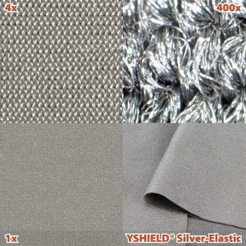 Yshield SILVER-ELASTIC EMF-afskærmende stof (b 160 cm) (HF+LF)