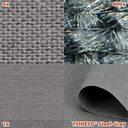 Yshield STEEL-GRAY EMF-afskærmende stof (b 150 cm) (HF+LF)