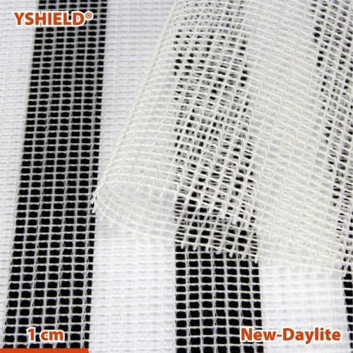 Nærbillede af det EMF afskærmende tekstil "NEW-DAYLITE" fra Yshield